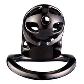 BDStyle Black Mens Chastity Cage Locked with 3 Active Sizes Rings - - Male Chastity
